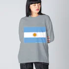 お絵かき屋さんのアルゼンチンの国旗 Big Long Sleeve T-Shirt