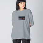 紫陽の海と夜空 Big Long Sleeve T-Shirt