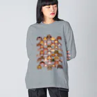 みのじの正面亀 Big Long Sleeve T-Shirt