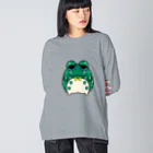 nyandaful storeの春吾朗 Big Long Sleeve T-Shirt