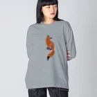 ツバメ堂のしっぽのおおきなキツネ Big Long Sleeve T-Shirt