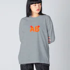 🐸かえるさんと仲間たち🐸のABフライ ビッグシルエットロングスリーブTシャツ