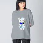 CEのSAKEくま 泡盛 ビッグシルエットロングスリーブTシャツ