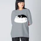 SHOP BØWNTENの寝るルーカスくん ビッグシルエットロングスリーブTシャツ