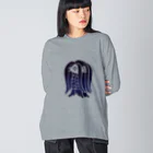 ツバメ堂のアマビエ様<藍> Big Long Sleeve T-Shirt