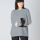 prunelleのオバケとの遭遇 Big Long Sleeve T-Shirt