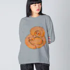 cosakuのねこをだく Big Long Sleeve T-Shirt