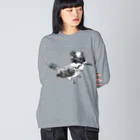 紫乃のキリッとしたヤマセミ Big Long Sleeve T-Shirt