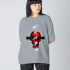 SHRIMPのおみせの「デスメタル」ビッグシルエットロングスリーブTシャツ Big Long Sleeve T-Shirt