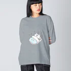 mugy-mugy-mugyのぼく、くまさん　シュッ(眠) Big Long Sleeve T-Shirt