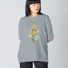 しろうめ庵ノSUZURIさんの阿修羅さん（素手） Big Long Sleeve T-Shirt