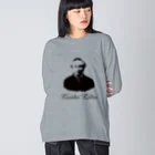 松や SUZURI店の歴史偉人シリーズ「勝海舟」 Big Long Sleeve T-Shirt