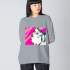 あふぐろ屋の色収差猫 Big Long Sleeve T-Shirt