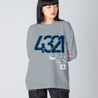 KAWAGOE GRAPHICSの4321のシステム Big Long Sleeve T-Shirt