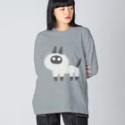 ツギハギ ニクの【GuchaNeko】ポインテッド Big Long Sleeve T-Shirt