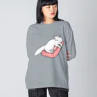 Lily bird（リリーバード）のまったりニャンコ① Big Long Sleeve T-Shirt