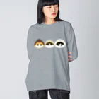 cotton-berry-pancakeのねこがかぶる　くり Big Long Sleeve T-Shirt