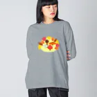 satoharuの木の葉の森のキノコたち Big Long Sleeve T-Shirt