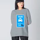 sandy-mのタクシーのりたい ビッグシルエットロングスリーブTシャツ
