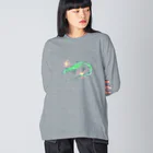 Sumireptiles🐍__爬虫類・生き物グッズのミドリガストロカナヘビ ver.2 Big Long Sleeve T-Shirt