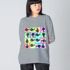 E.C.HのRECORD-PLAYERS Big Long Sleeve T-Shirt