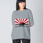 MrKShirtsの呉市：戦艦大和の母港（黒） ビッグシルエットロングスリーブTシャツ