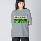 イケイケファミリーの恐竜家族 Big Long Sleeve T-Shirt