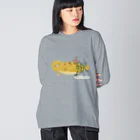 Beautiful Earthの海ごみに絡まるアザラシさん Big Long Sleeve T-Shirt