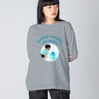 キッズモード某のイルカといた夏休み(ロゴタイプ) Big Long Sleeve T-Shirt