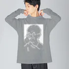 山形屋米店のマハトマ・ガンディー(Mahatma Gandhi) Big Long Sleeve T-Shirt