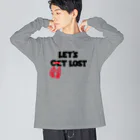 R.MuttのLet's Get Lost ビッグシルエットロングスリーブTシャツ