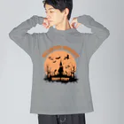 Bad Daddy at SUZURI のハロウィン　お出かけ魔女 ビッグシルエットロングスリーブTシャツ