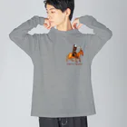 Nursery Rhymes  【アンティークデザインショップ】の隠者ピエール Big Long Sleeve T-Shirt