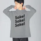 stereovisionのsake!sake!sake! ビッグシルエットロングスリーブTシャツ