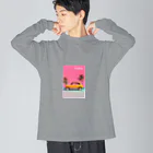 80s_popの80s CityPop No.19 ビッグシルエットロングスリーブTシャツ