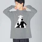 ねこぜもんのU.F.O. (前面) Big Long Sleeve T-Shirt