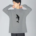 ツバメ堂のイルカ Big Long Sleeve T-Shirt