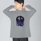 ツバメ堂のアマビエ様<藍> Big Long Sleeve T-Shirt