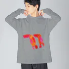 天才アートKYOTOの天才アートKYOTO 長村駿_1 アカショウビン Big Long Sleeve T-Shirt