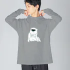 mugioのあの犬/反省(C) ビッグシルエットロングスリーブTシャツ