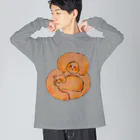 cosakuのねこをだく Big Long Sleeve T-Shirt