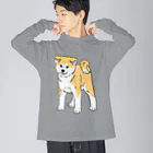 春風工房の秋田犬の展覧会立ち込み練習 Big Long Sleeve T-Shirt