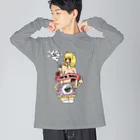 POP'N ROLLのpop'n pinupgirl01 Big Long Sleeve T-Shirt