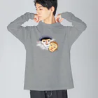 Leee_sanのアカアシドゥクラングール ビッグシルエットロングスリーブTシャツ