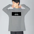 トシゾーのSUZURIのとこのヒゲ（黒帯）透過大 Big Long Sleeve T-Shirt