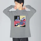 "Witches" IllustrationsのSHOES ビッグシルエットロングスリーブTシャツ