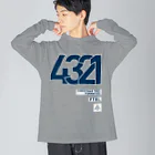 KAWAGOE GRAPHICSの4321のシステム Big Long Sleeve T-Shirt