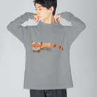 稲藁商店の小熊貓＜レッサーパンダ＞ Big Long Sleeve T-Shirt