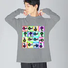 E.C.HのRECORD-PLAYERS Big Long Sleeve T-Shirt