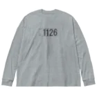 温泉グッズ@ブーさんとキリンの生活の1126(ダークグレー) Big Long Sleeve T-Shirt